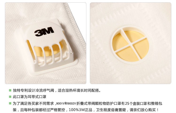 折疊式帶閥防護(hù)口罩