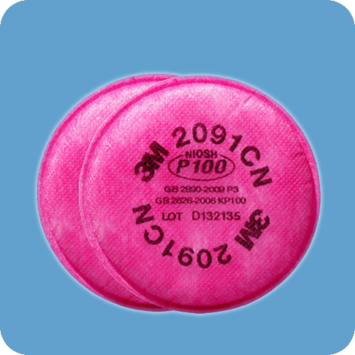 3M2091高效粉塵濾棉(P100)